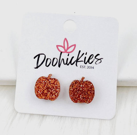 Pumpkin studs -earrings