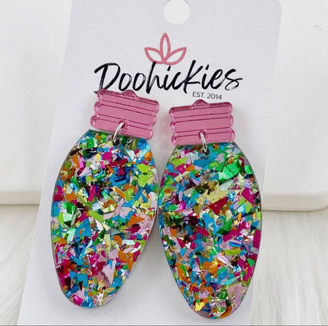Confetti lights earrings