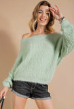 Sage warm and fuzzy sweater