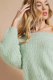 Sage warm and fuzzy sweater