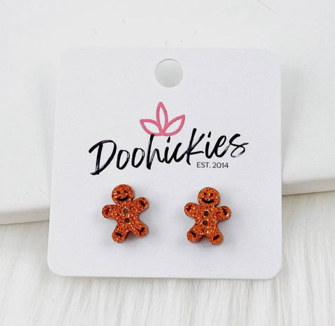 Gingerbread studs - earrings