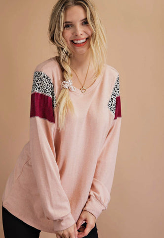 Relaxed Mauve Sweater