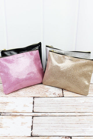 Metallic Glitter Cosmetic Bag