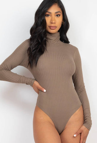 Turtle neck long sleeve bodysuit