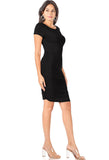 Black bodycon dress